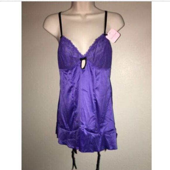 Affinitas 3pc Set Bra Panty Babydoll 34D Large NWT - Picture 5 of 6